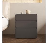 Table de Chevet for Chambre à Coucher, Table de Nuit à Contact Total avec Le Sol,Moderne Couleur crème avec tiroir,Table d'appoint for Chambre à Coucher,Salon,Petits espaces(Gray,40cm/16in)