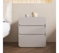 Table de Chevet for Chambre à Coucher, Table de Nuit à Contact Total avec Le Sol,Moderne Couleur crème avec tiroir,Table d'appoint for Chambre à Coucher,Salon,Petits espaces(Gray 2,30cm/12in)