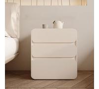 Table de Chevet for Chambre à Coucher, Table de Nuit à Contact Total avec Le Sol,Moderne Couleur crème avec tiroir,Table d'appoint for Chambre à Coucher,Salon,Petits espaces(Beige,50cm/20in)