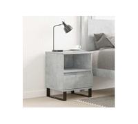 Vidaxl Table De Chevet Gris Béton 40x35x50 Cm Bois D?Ingénierie Gris