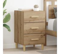 Table de Chevet Gris Béton 40x40x66 cm Bois d'Ingénierie Table de Nuit vidaXL