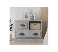 Table de chevet gris béton 60x39x45 cm816364