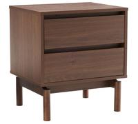 Table de chevet - HAPPY GARDEN - SARAH - Bois foncé - Bois massif & panneaux de particules - 50 x 40 x 55 cm