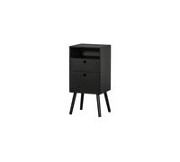 Table de chevet haute bois noir Ozzy
