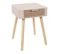 Home Deco Factory Table de chevet 1 tiroir bois 48 cm Rose