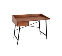 Table de chevet HWC-J97, table de maquillage, tiroir structure 3D 98x114x60cm FSC-certifié brun