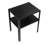 CFM IKEA Table de Chevet IKEA Knarrevik en métal Noir avec étagère, Acier, Plastique, 45 X 28 X 37 cm