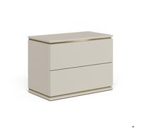 Table de chevet Linette, 66x48.6cm avec 2 tiroirs, Cachemire, Vicco 57962