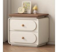 Table De Chevet, Meuble De Nuit 50 Cm De Haut Avec 2 Tiroirs En Grande Capacité, Chevet De Lit, Assemblage Sans Outils, Commode De Nuit Convenant À Tous Les Lits Et Chambres À Coucher(White,40cm)