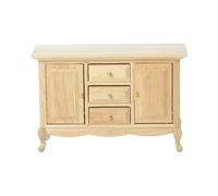 Table de chevet miniature artisanale pour maison de poupée 1/12 - Décoration détaillée de chambre à coucher avec tiroir de travail