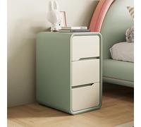 Table de chevet minimaliste en bois avec 3 tiroirs de style crème pour petite chambre à coucher, table d'appoint moderne (vert, 25 x 40 cm)