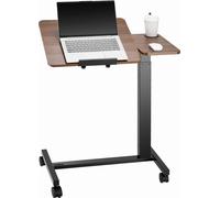 Table de chevet mobile - Table d'appoint avec porte-boisson - Table pour ordinateur portable pour lit et canapé