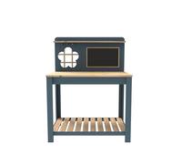 Table de chevet mobile, table pliante réglable pour bureau et maison, table de rempotage en bois, station de travail de jardinage à 2 niveaux avec étagères de rangement pour fournitures de j