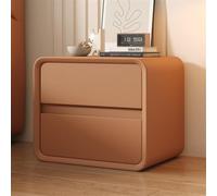 Table de Chevet Moderne avec tiroir - Armoire de Table de Chevet de Rangement de Meubles de Chambre à Coucher pour tiroir Simple et Contemporain, Orange-2, 11,8 Pouces / 30 cm