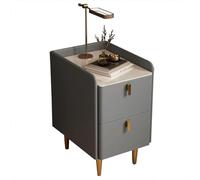 Table de chevet moderne du milieu du siècle avec 2 tiroirs mince table de chevet pour petits espaces armoire de rangement minimaliste pour table de fin de mode pour la chambre pour décoration moderne