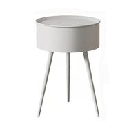 Table de chevet moderne en fer, table de chevet simple avec pieds hauts, couleur unie, petites tables de chevet, grande capacité, rangement, tables de chevet simples pratiques (006, moyen)