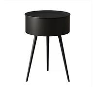 Table de chevet moderne en fer, table de chevet simple avec pieds hauts, couleur unie, petites tables de chevet, grande capacité, rangement, tables de chevet simples pratiques (002, grand)