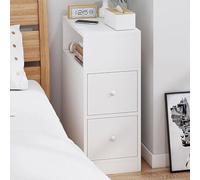 Table de chevet moderne et minimaliste avec tiroir, table d'appoint créative pour chambre à coucher et salon, solution de rangement compacte 25 x 30 x 66 cm