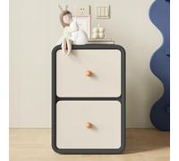 Table de chevet moderne étroite en bois massif avec 2 tiroirs pour chambre à coucher, salon et bureau, table d'appoint compacte pour petits espaces, meuble peu encombrant