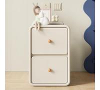 Table de chevet moderne étroite en bois massif avec 2 tiroirs pour économiser de l'espace pour chambre à coucher, salon et bureau, petite table d'appoint élégante pour espaces limités F 63,5 cm