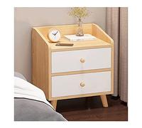 Table de chevet moderne pour chambre à coucher, petite table d'appoint en chêne avec boîte de rangement, design simple, 37 x 30 x 48 cm, fourrure de chevet élégante pour la maison
