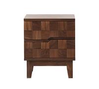 Table de chevet moderne pour chambre à coucher, table d'appoint noire, armoire de rangement pour chambre à coucher, table d'appoint carrée, tables d'extrémité
