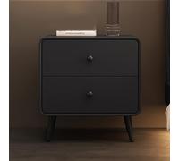 Table de chevet moderne robuste à 2 tiroirs, table d'appoint élégante pour chambre à coucher et bureau, design compact pour salon, couleur D 40 cm de hauteur