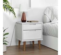 Table de Chevet MOLDE 40x35x48 cm Bois de Pin Solide Chambre Multicolore vidaXL