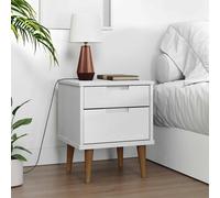 Table de Chevet MOLDE 40x35x48 cm Bois de Pin Solide Chambre Multicolore vidaXL