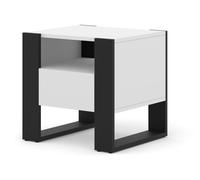 TABLE DE CHEVET MONDI BLANC BLANC MAT 48x47.50x40cm
