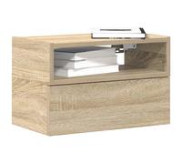 vidaXL Table de chevet murale Chêne Sonoma 45x26x28,5 cm Multicolore