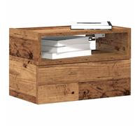 vidaXL Table de chevet murale Blanc 45×26×28,5 cm – Armoire de chevet flottante