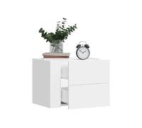 Vidaxl Table De Chevet Murale Blanc 45x30x35 Cm Blanc