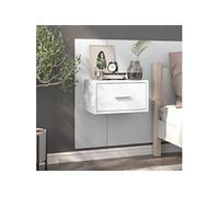 Table de chevet murale Blanc810971