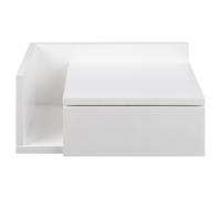 Table de chevet murale blanche avec tiroir NASTY