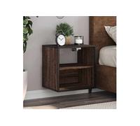 Table de chevet murale chêne marron 40x31x39,5 cm, armoire, table d'appoint, armoire de lit, armoire de chevet, table 848752