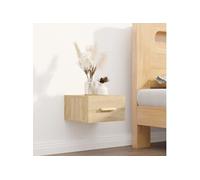 vidaXL Table de chevet murale Chêne Sonoma 35x35x20 cm