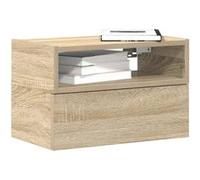 vidaXL Table de chevet murale Chêne Sonoma 45x26x28,5 cm Multicolore