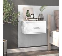 Table de Chevet Murale Chêne Sonoma Table de Nuit Suspendue Chambre vidaXL