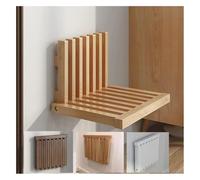 Table de Chevet Murale en Bois Massif, Table étroite Suspendue Pliable | Tabouret pliant mural, tabouret à langer en bois massif(Yellow)