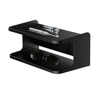 Table de chevet murale - Étagère flottante de 30 x 20 cm, étagère compacte à suspendre, rangement à deux niveaux, organiseur de chevet léger, fonction d'affichage multifonction | Support pratique pour