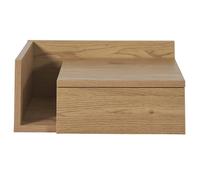Table de chevet murale finition bois chêne clair avec tiroir NASTY