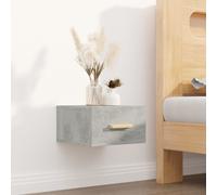 Table de Chevet Murale Gris Béton 35x35x20 cm Table de Nuit Armoire vidaXL