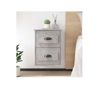 Table de chevet murale gris béton 41,5x36x53 cm816400