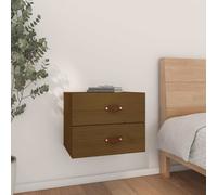 Table de chevet murale Marron miel 50x36x40 cm820982