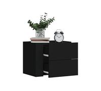 Vidaxl Table De Chevet Murale Noir 45x30x35 Cm Noir