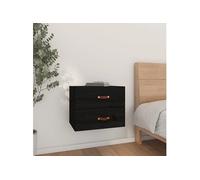 Table de chevet murale Noir 50x36x40 cm820984