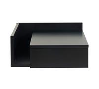 Table de chevet murale noire avec tiroir nasty
