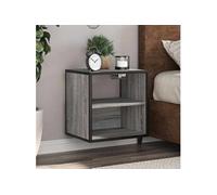 Table de chevet murale sonoma gris 40x31x39,5 cm, armoire, table d'appoint, armoire de lit, armoire de chevet, table 848750