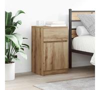 Table de chevet noir 39x35x65 cm bois d’ingénierie meuble de chevet vidaXL
